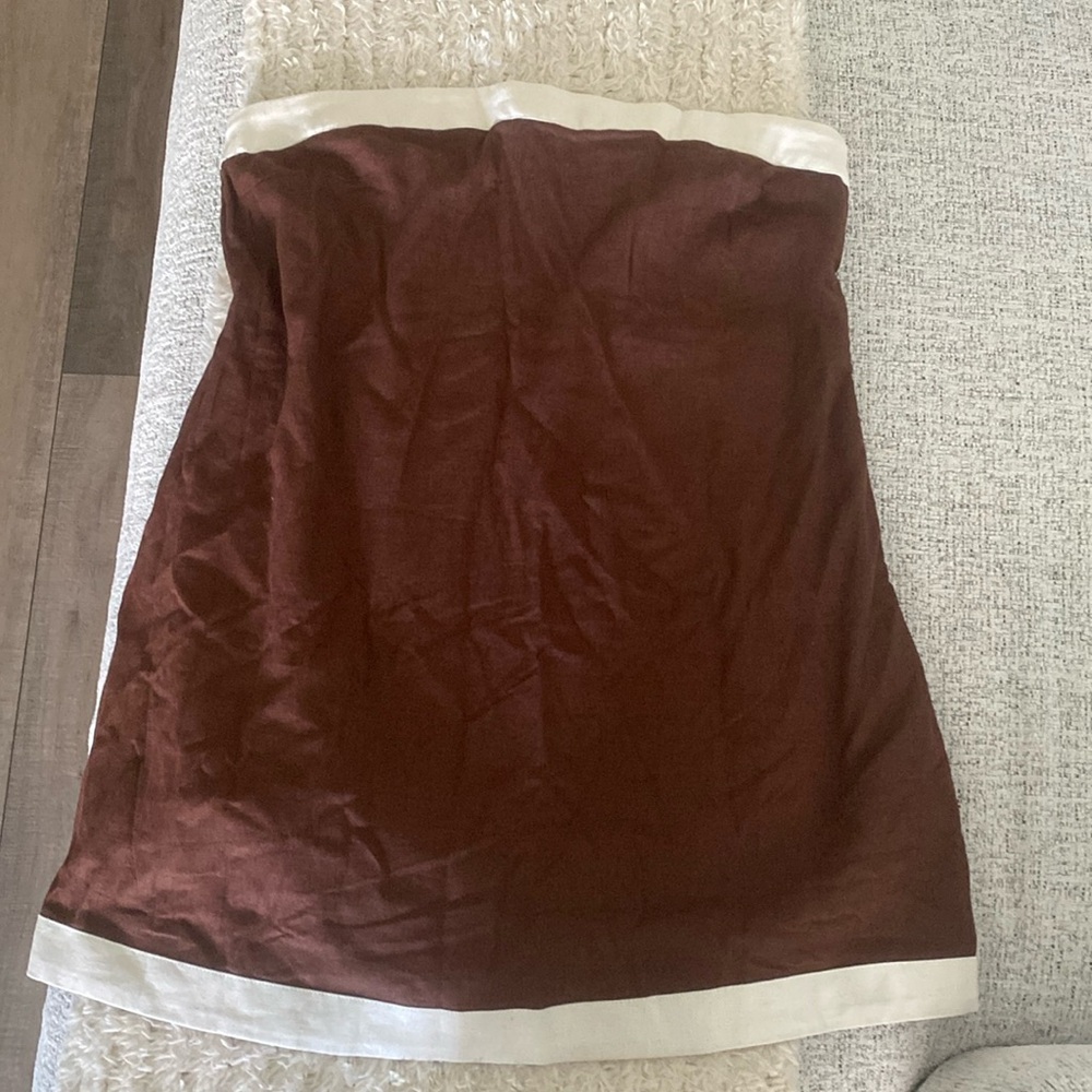 NWT Abercrombie & Fitch Scarlett Strapless Linen Blend Skort - Size XL